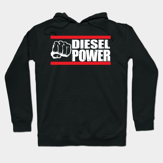 Diesel Power Turbo Truck Mechanic Hoodie by ScottsRed